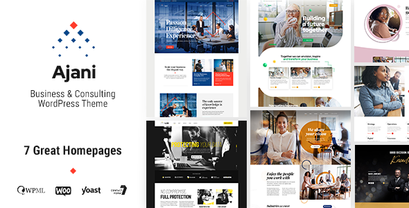 Ajani - Business & Consulting WordPress theme Logo